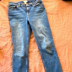 H&M mom jeans straight legged.
